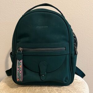 Dark Green Women's Fadeon Backpack Soft Faux Leather